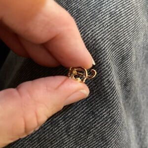 Gold Tone Earring Clip juicy couture